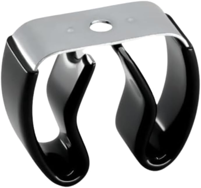 Spring Clip, Grip Clip, 20 pack, Holds 3/4"-1 1/8" Inch Diameter with Screws, Broom, Pipe, Tool Holder for Wall, Truck, Garden, Gibson Gripper Clips, 225-HL-20Pk, Made in USA, Silver and Black