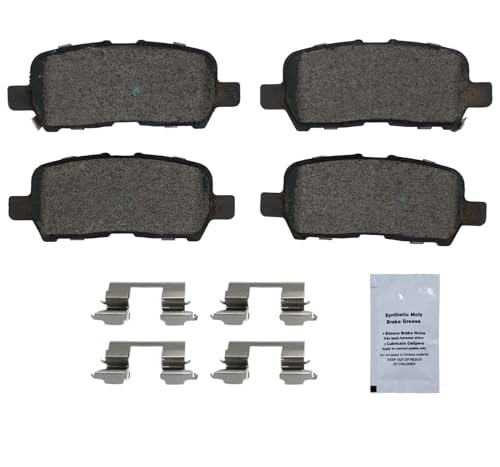 Image of HUSCH D999 Rear Ceramic Brake Pads Kit Fit For Buick LaCrosse 2005-2009, For Chevrolet Impala 2011-2013, For Impala Limited 2014-2016, For Pontiac Grand Prix 2004-2008