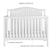 Child Craft Hampton Arch Top Crib, Changing Table, and Cozy Glider Nursery Set, 3-Piece, Includes 4-in-1 Convertible Crib, Changing Table, and Cozy Glider, Grows with Your Baby (Matte White)