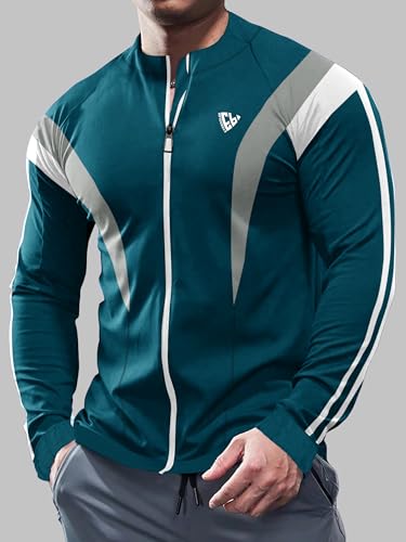 Image of Noble Monk Men's Active wear Regular Fit T Shirt |Full Sleeves |Casual T-Shirt for Men