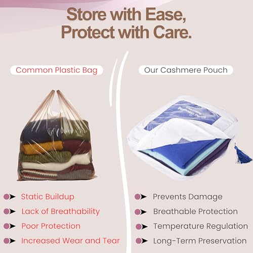 Cashmere Protection Pouch - Anti Moth Cashmere Storage Bag - 6