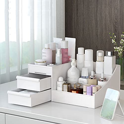 Porta Trucchi Organizer Scatola di stoccaggio cosmetico Prodotti per la cura della pelle Maschera per il viso Profumo Rossetto Rossetto Bagno Desktop Dressing Table Storage rack Contenitori per Cosmet