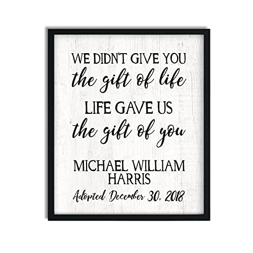 Adoption Day Framed Print | Adoption Plaque | Unframed Adoption Gift | Gotcha Gift | Gotcha Day | Adoptive Parents Gift | Gotcha Day | Adoption Gift | Adoption Photo Prop | Adoption Keepsake