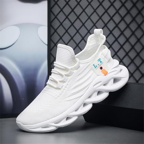 Image of Mens Running Shoes Gym Slip on Sneakers Non Slip Walking Tennis Sports Work Athletic Workout Casual Lightweight Breathable Fashion