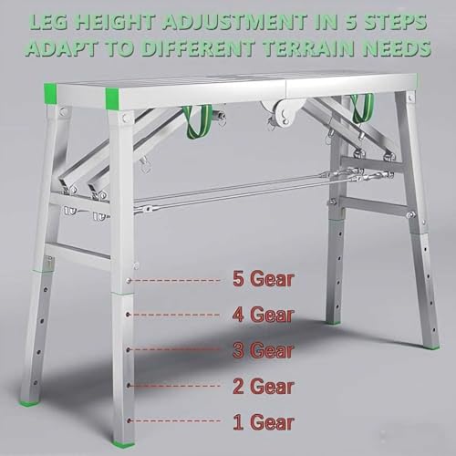 Escalera tipo torre para el hogar y garaje ideal para pintar techos cómodamente 7