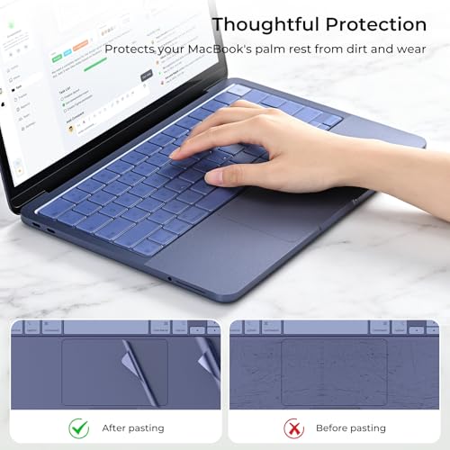 Image of EooCoo Premium Keyboard Cover Skin Protector, Laptop Accessories Compatible with MacBook Neo 13 inch 2026 with A18 Pro Chip A3404, Mac Neo Skin Sticker Scratch-Resistant & TPU Keyboard Cover, Indigo