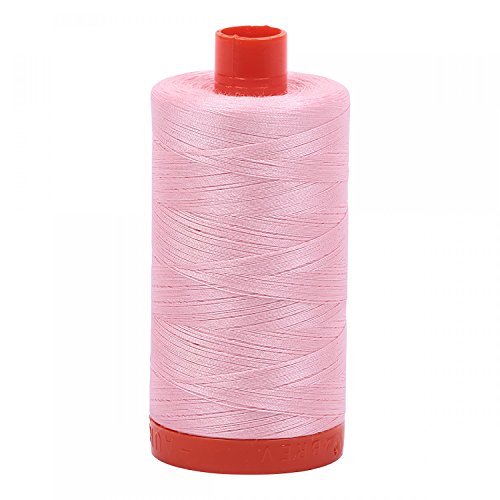 Aurifil Cotton Mako 50wt 1300m 3-Pack: Blanco, Rojo y Rosa miniatura 4