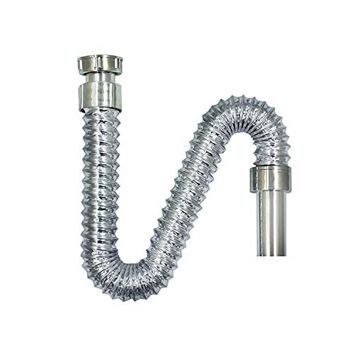 HOMEMATES PVC Water Outlet Waste Pipe for Wash Basin/Sink (Chrome)-image-24