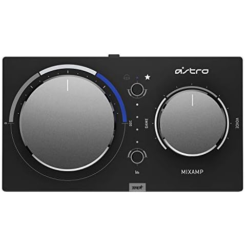 ASTRO Gaming MixAmp Pro TR Gaming Headset Amplifier, Dolby Audio, USB Sound Card Functionality, Digital Daisy Chain for PS5, PS4, PC, Mac, Switch - Black/Blue Cover