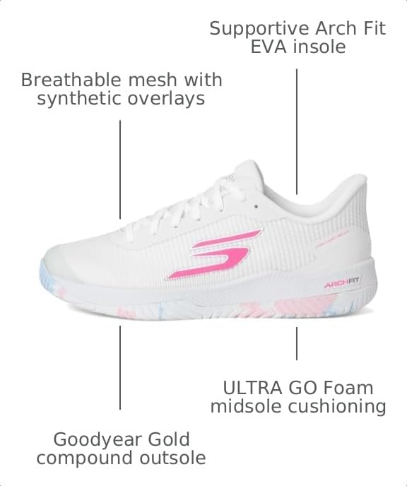 Image of Skechers Womens Pickleball Viper Court Pro 2.0 Sneaker