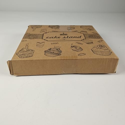 HonGien 2 Pack 3-Tier Cake Stand, Cake Display Stand,Afternoon Tea Cake Stand,Fruit Dessert Serving Tray Stands for Birthday,Party,Wedding (Wave Pattern Black Pinkish White) - Image 8