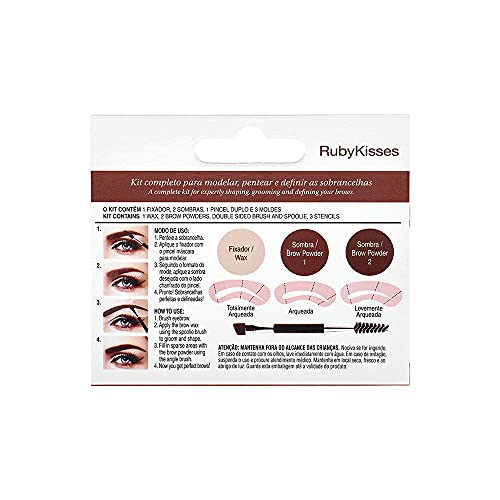 Kit de Sobrancelha, Rk By Kiss, Chocolate Brown