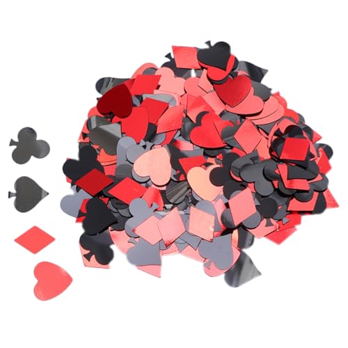 ARTSEWPLY Set Decorazioni Tavolo 90G Scarti di Poker Sparsi per Feste Matrimonio Compleanno Ritagli Colorati Design Creativo