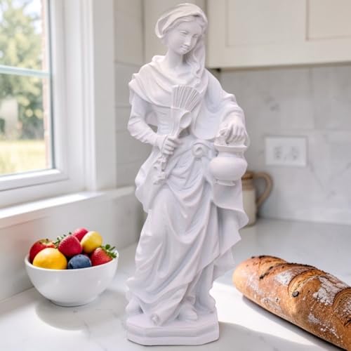 Estatua de la Madonna para Cocina en Resina Blanca miniatura 2