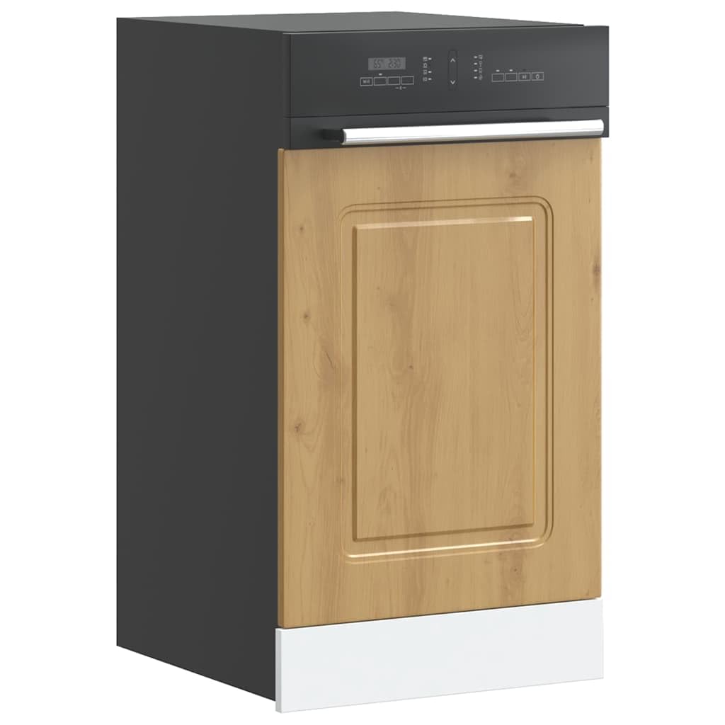 Geschirrspülerblende Kalmar Spülmaschinenfront für teilintegrierte Einbau-Geschirrspüler Artisan-Eiche Holzoptik Frontplatte Küchenschrank 45x1,5x57 cm Türplatte