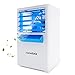 Lemebo Mini Portable Air Conditioner Fan, Small Desktop Fan 3 Degree Changeable Angle Adjustable Compact Super Quiet Personal Table Fan Mini Evaporative Air Circulator Cooler Humidifier(White)