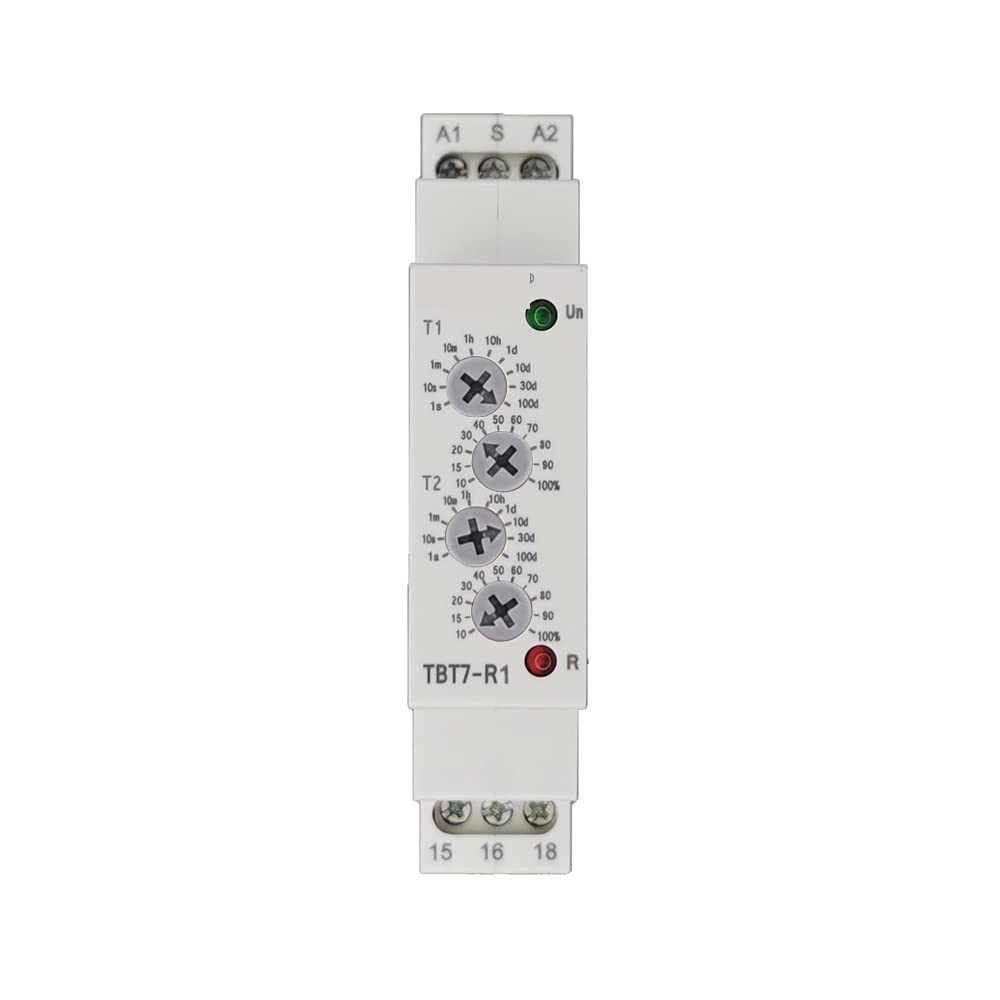 Relè temporizzato on-off ciclo asimmetrico 12v temporizzatore Sostituire ST3PR/ATDV/JVM-2 1 pz(Orange Knob,TBT7-R2-200-240VAC)