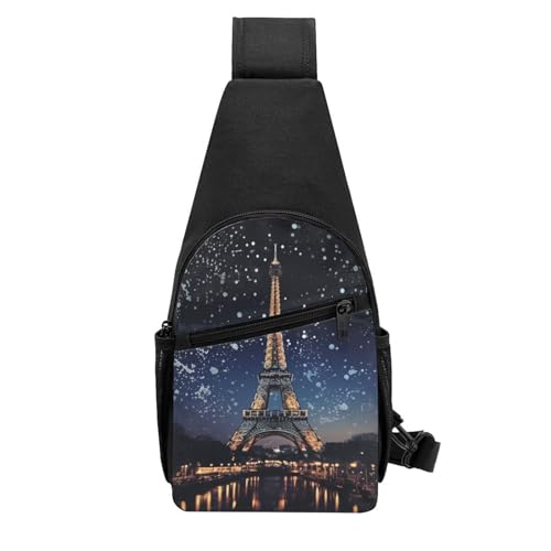 Mochila Sling Negra Compacta para Uso Diario miniatura 1