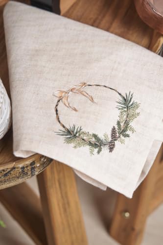 Servilleta de Tela Verde C&F Home Pinecone miniatura 4