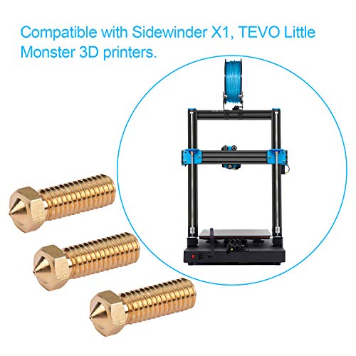 Leepus 3pcs estrusore stampante 3D ottone ugello