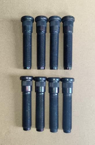 SRW - Alloy Wheel Only - Broken Wheel Stud(s) - 2019 Ford Transit 9 WANTONE RACING 8PCS 610-509 M14*1.50 Serrated Wheel Stud 15.93mm Knurl, 73.4mm Length Replacement for 2005-2016 Ford F-250 F-350 Super Duty, 2005-2010 F-450 F-550 Super Duty