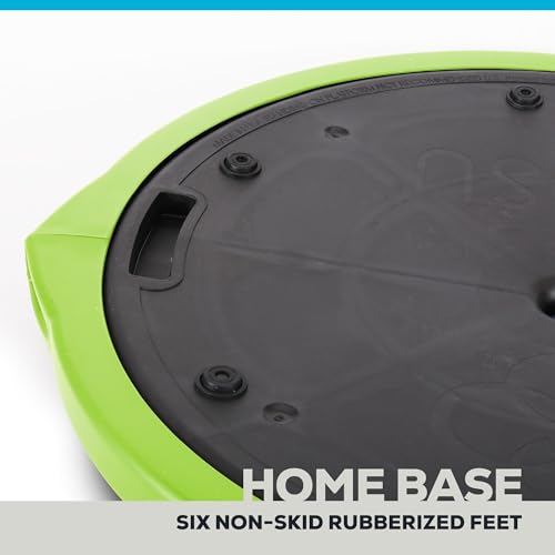 Image of Bosu Balance Ball Exercise Trainer, Home Gym Equipment w /Guided Workouts & Pump, 26 inch Inflatable Fitness Platform for Strength Training, Standing, Balancing, and Core Workout