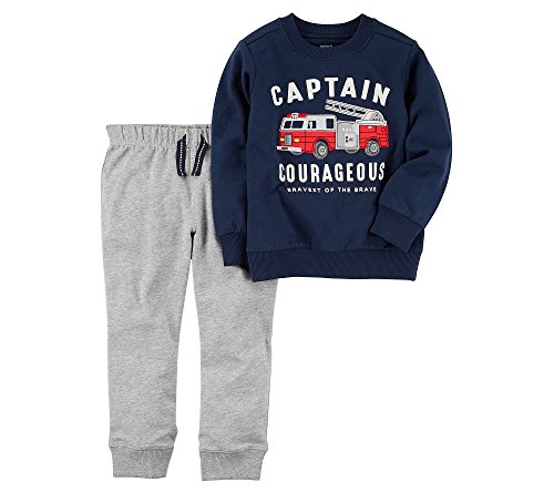 Pullover bébé garçon en coton bouclé Carter's avec jogger souple 3 mois