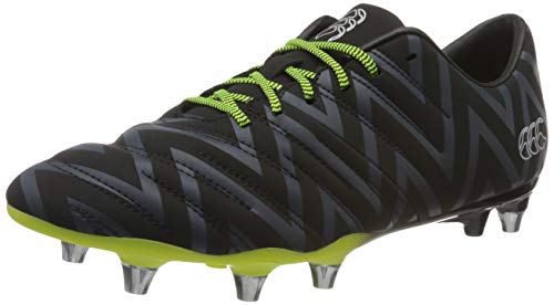 Canterbury of New Zealand Phoenix 2.0 Soft Ground, Zapatillas de Rugby Unisex Adulto, Negro (Black Adult Unisex), 43 EU