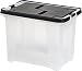 IRIS Letter Size Portable Wing Lid File Box