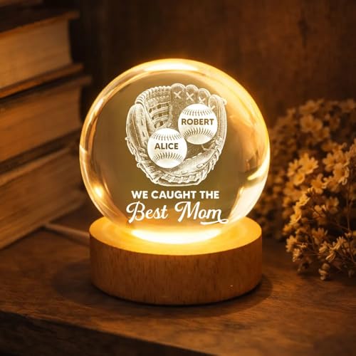 Lámpara de Mesa de Noche con Bola de Cristal LED Personalizada miniatura 2