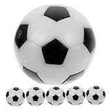 Happyyami 24 Piezas ín futbolines Juegos con Juego de Pelota de Mesa Mini balones de balones de de Mesa Bola Blanca y Fútbol de Mesa balón de fútbol