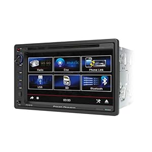 Power Acoustik PD‐651B 6.5″ Double-DIN In-Dash LCD Touchscreen DVD Receiver (With Bluetooth)