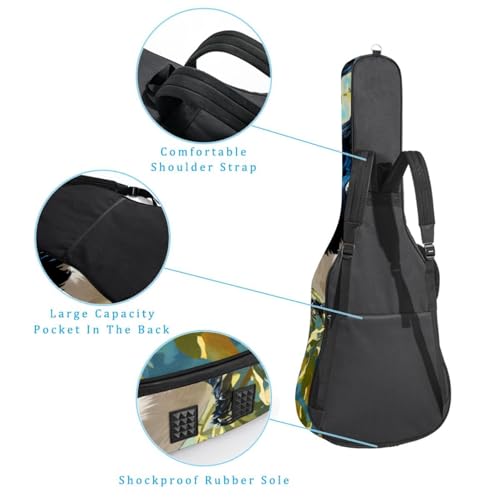 Sac pour guitare étanche Cute Magpie multicolore à multi-poches