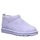 BEARPAW Women's Super Shorty Persian Violet Size 9 | Women's Ankle Boot | Women's Slip On Boot | Comfortable Winter Boot