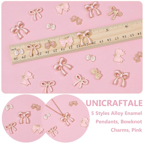 Pendentifs émail rose UNICRAFTALE de haute précision pour joaillerie artisanale