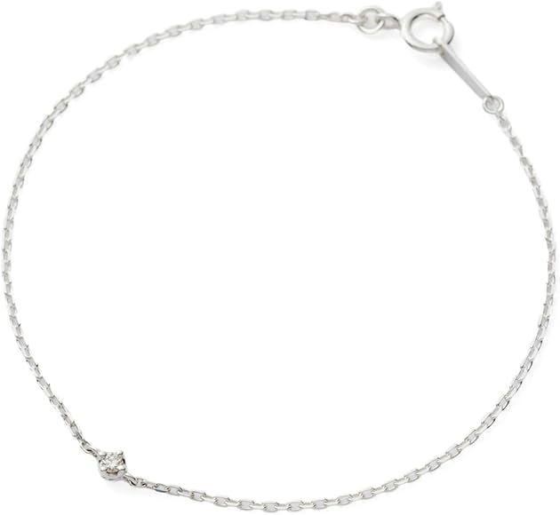 Amazon.co.jp: [アガット] シルバーダイヤモンドブレスレット（0.03 ct 