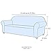 SUBRTEX Stretch Sofa Slipcover 1 Piece Sofa Covers for 3 Cushion Couch Washable 3 Seater Sofa Slipcovers for Living Room(Off-White,Large)