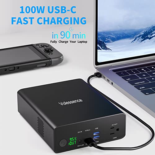 Power Bank portátil con salida AC 130W y batería 80000mAh miniatura 6
