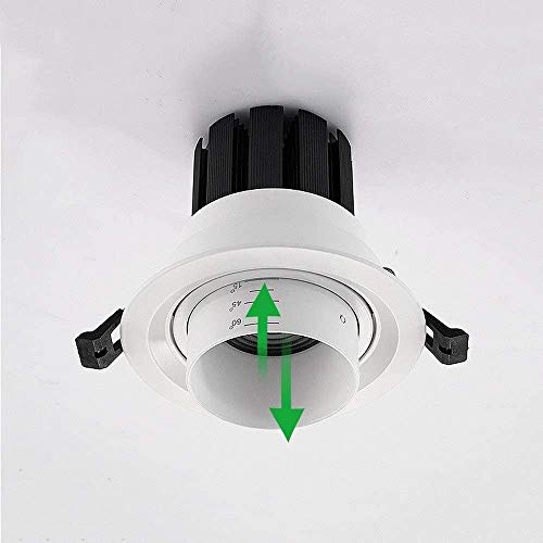 Spotlight encastré LED 7W pour une ambiance de salon chaleureuse avec focus réglable