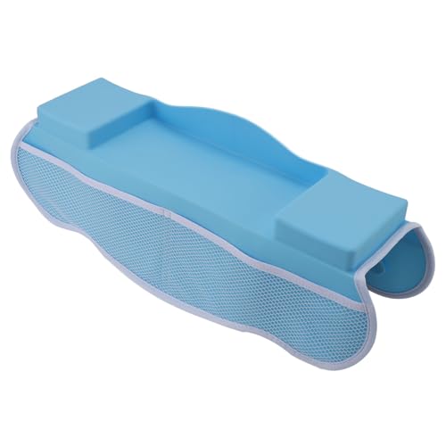 Depisuta Bathtub Guard for Kids, Silicone Kids Bath Tub Shelf and with Suction Cups and Double Sided Mesh Pockets Convenient Bathtub Toys Storage Bag for Bath