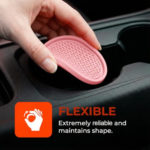 YoRise 4PCS coaster universal para portavasos de carro 2.7 pulg miniatura 3