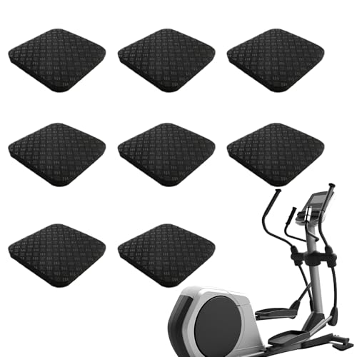 Juego de 8 almohadillas para cinta de correr que absorben los impactos, suelo para gimnasio o gimnasio. Baldosas entrelazadas de goma EVA para entrenamiento en casa