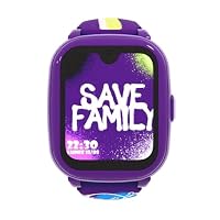 SaveFamily Iconic 2 Plus 4G. Smartwatch voor kinderen. Videogesprek, Video, Beller-ID, Muziek, Bluetooth, App Store, Whatsapp. GPS-kinderhorloge, Camera, SOS, waterdicht (Iconic 2 Plus, Graffiti)