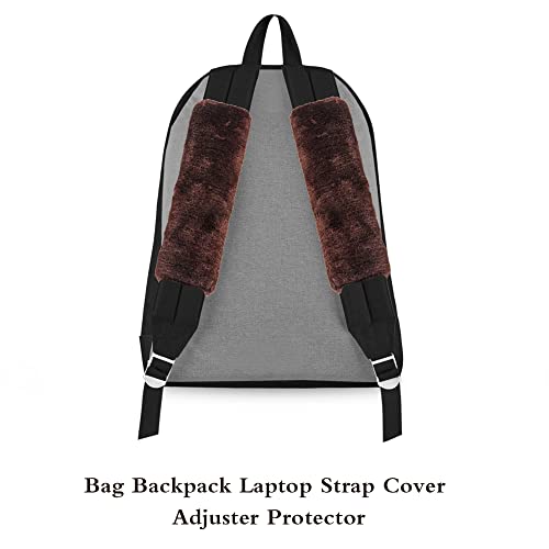 Banseko Car Seat Belt Shoulder Pads,Universal Carseatbelt Protector,Bag Backpack Laptop Strap Cover Adjuster Protector,Car Soft Plush Seat Belt Shoulder Pad Strap Cover (Coffee) #TOP3