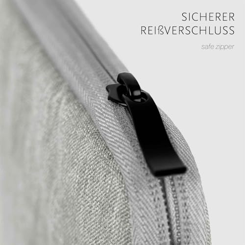 Housse Surface Pro 7 moex imperméable en polyester gris avec grand compartiment accessoires