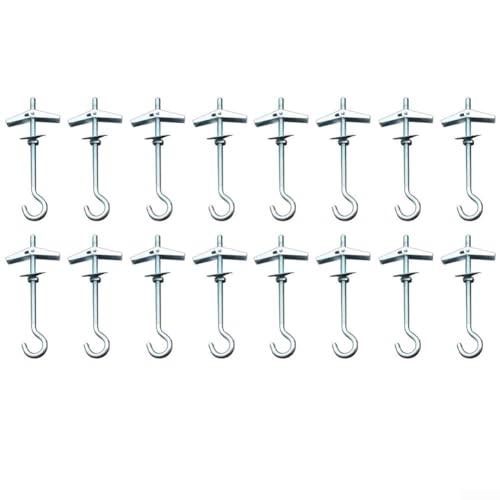 Ganci da soffitto pieghevoli a molla con impugnatura a farfalla e supporto per carichi pesanti fino a 15 kg per un fissaggio affidabile sui soffitti