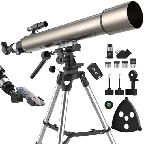Télescope Astronomique NACATIN pour Adultes et Enfants, 102mm d'O...