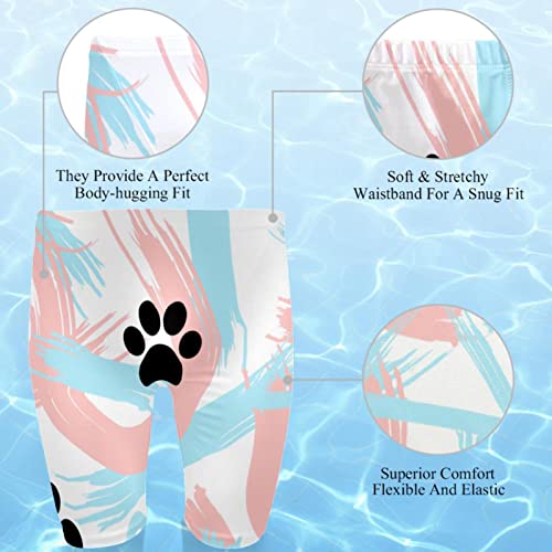 Traje de baño tipo jammer para hombre con estampado de perro 2