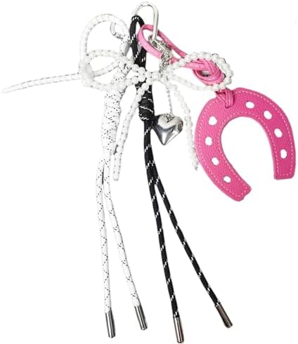 Keychain for Women, Bag Charm, Hand-Woven Nylon Rope Key Chain, Aesthetic Keychain, Bag Accessories Charms for Handbag, Backpack(Style 411 image 5