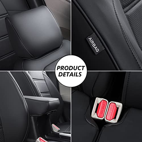 Ptyyds Fit Honda Crv Seat Covers Full Set Front And Rear Car Seat Covers For Honda Cr-V 2017 2018 2019 2020 2021 2022 Accessories (Fit 2017-2022 Crv,Black) #TOP5